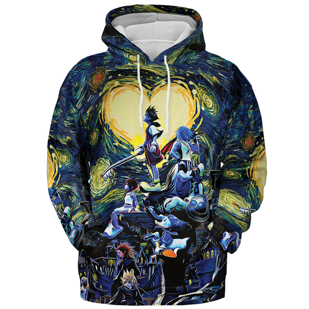 Kingdom Hearts Starry Night All-over Print Hoodie