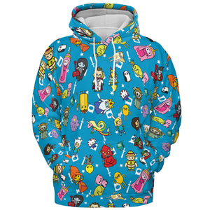Adventure Time Characters Doodle All-over Print Hoodie