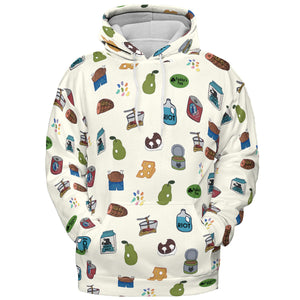 The Food of It's Always Sunny In Philadelphia All-over Print Hoodie
