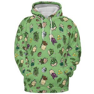 Korok Style The Legend of Zelda All-over Print Hoodie