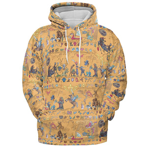 Link's Journey Tapestry The Legend Of Zelda All-over Print Hoodie
