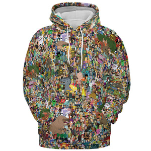 Futurama Characters All-over Print Hoodie