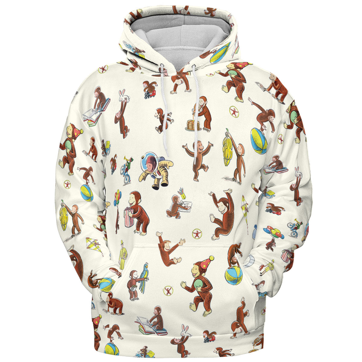 Riotsociety Curious George All-over Print Hoodie