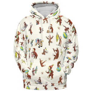 Riotsociety Curious George All-over Print Hoodie