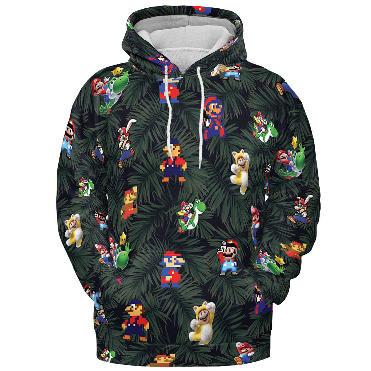 Tropical Mario Super Mario All-over Print Hoodie