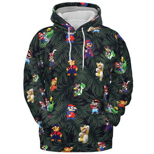 Tropical Mario Super Mario All-over Print Hoodie