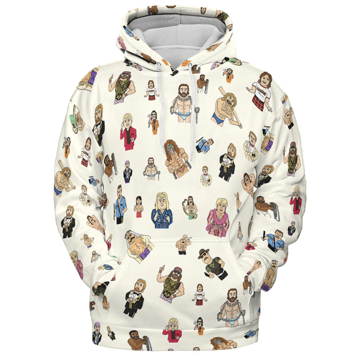 Old School Pro Wrestling All-over Print Hoodie