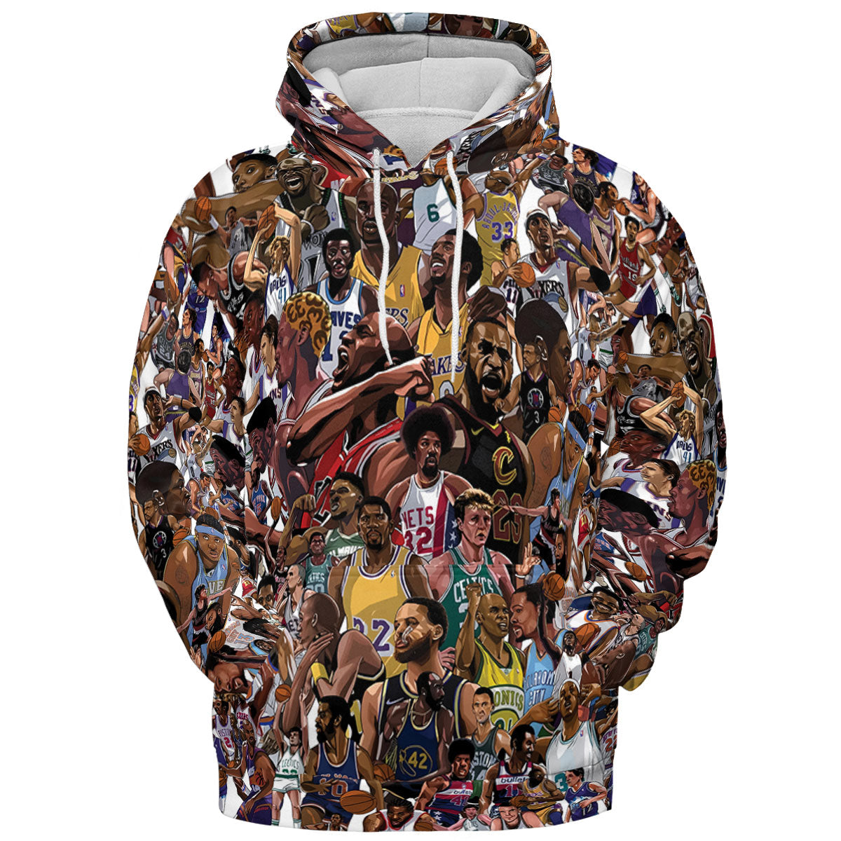 Basketball Superstars All-over Print Hoodie