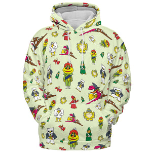 H.R. Pufnstuf Characters Sid and Marty All-over Print Hoodie