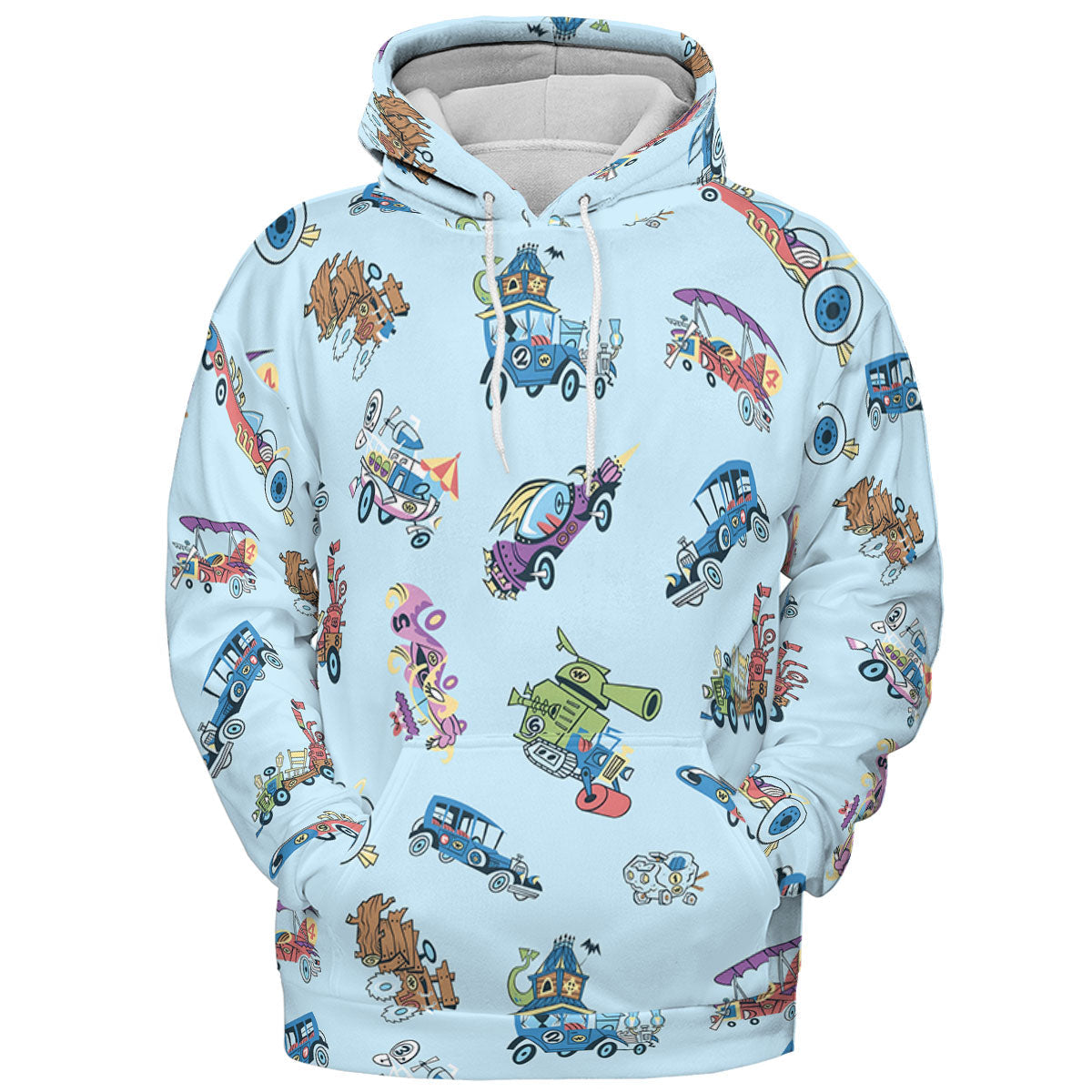 W is for Wacky Races All-over Print Hoodie