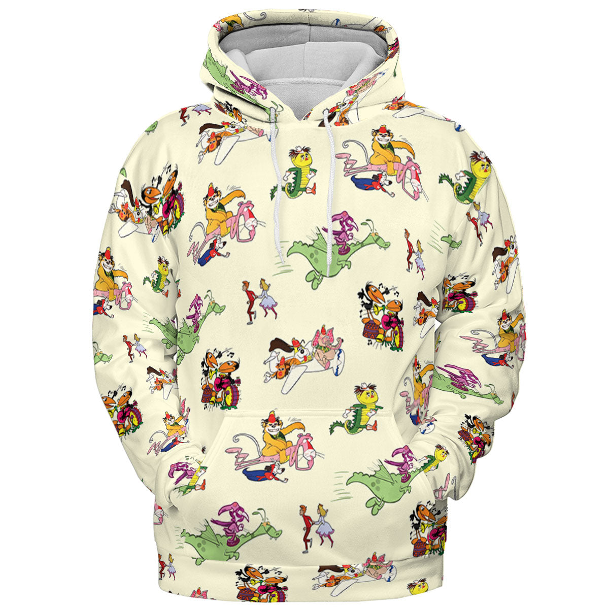 NBC Vintage Cartoon All-over Print Hoodie