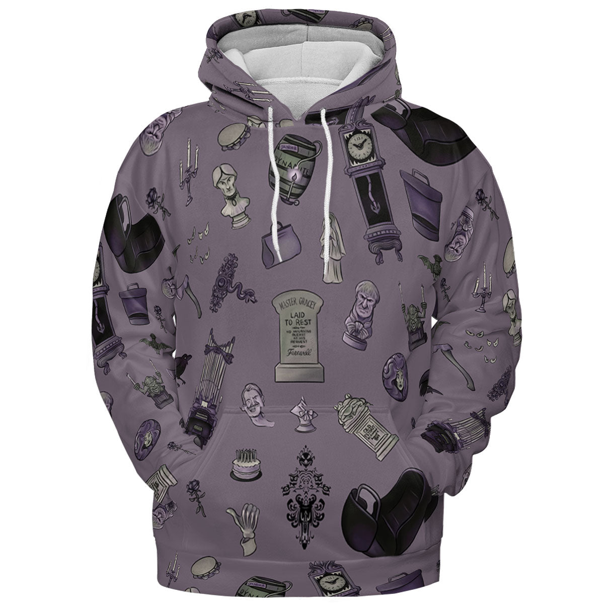 Welcome Foolish Mortals Haunted Mansion All-over Print Hoodie