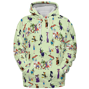 70s Witches Cartoon Characters All-over Print Hoodie