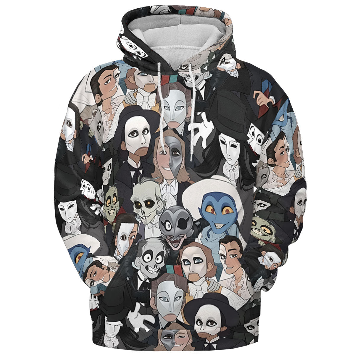 Faces The Phantom of Opera All-over Print Hoodie