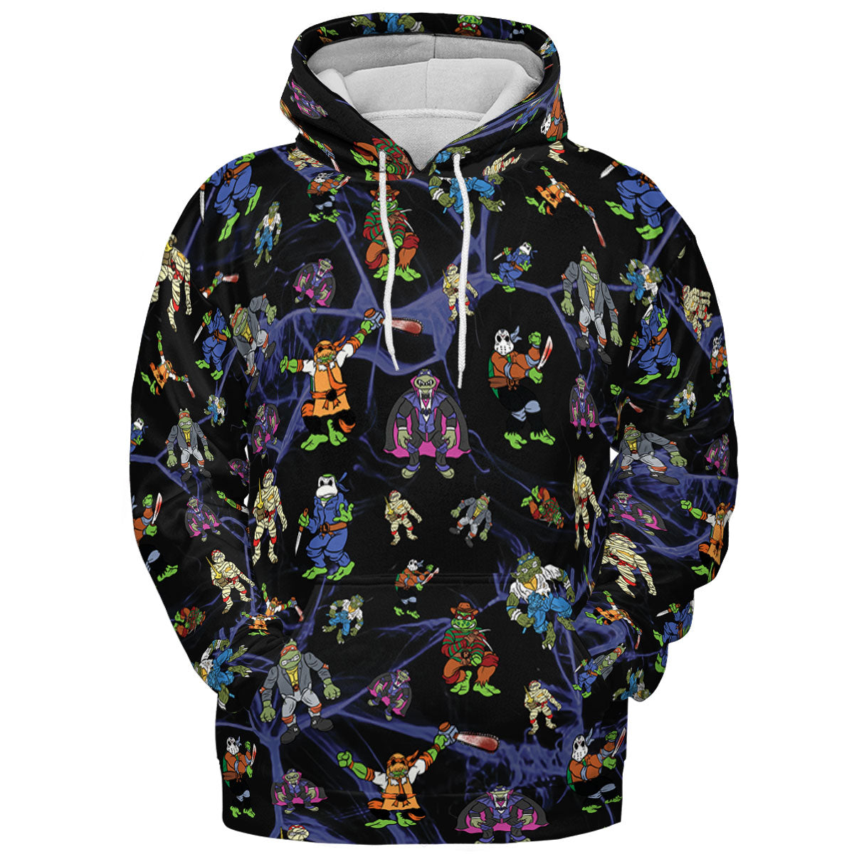 TMNT Universal Monsters And Sewer Slasher Toys All-over Print Hoodie