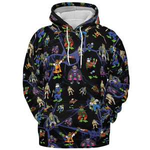 TMNT Universal Monsters And Sewer Slasher Toys All-over Print Hoodie