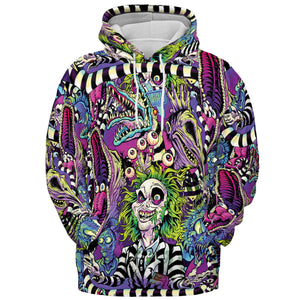 Stay Spooky Beetlejuice All-over Print Hoodie