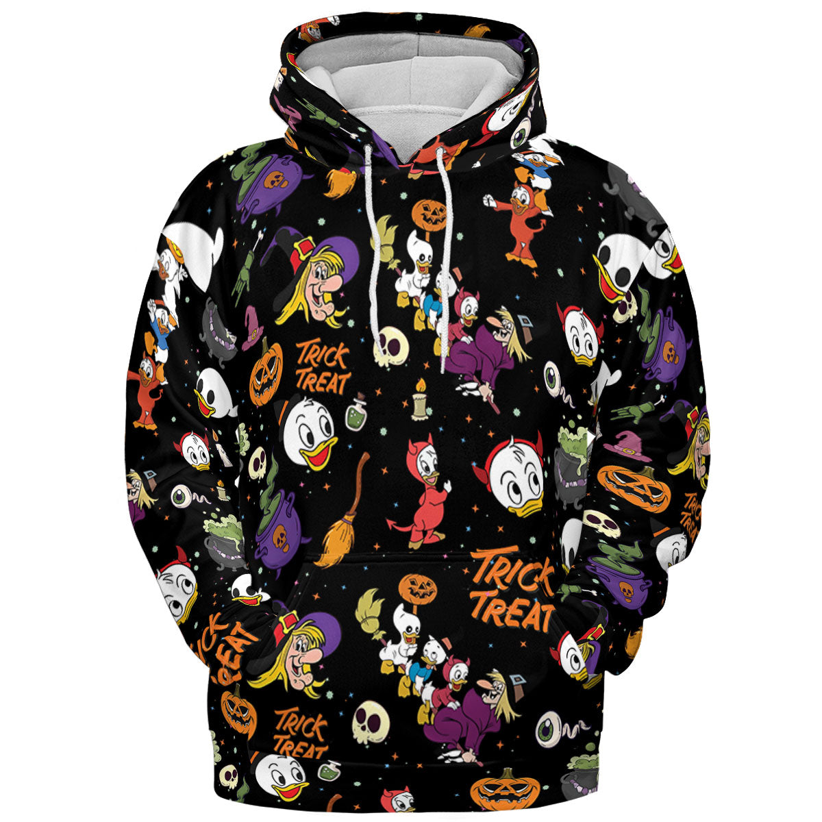 Huey, Dewey and Louie Duck Halloween All-over Print Hoodie