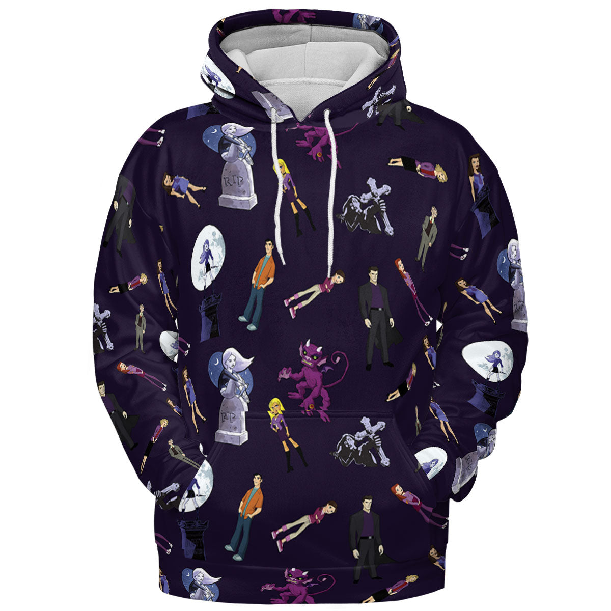 Buffy: The Animated Series Characters All-over Print Hoodie