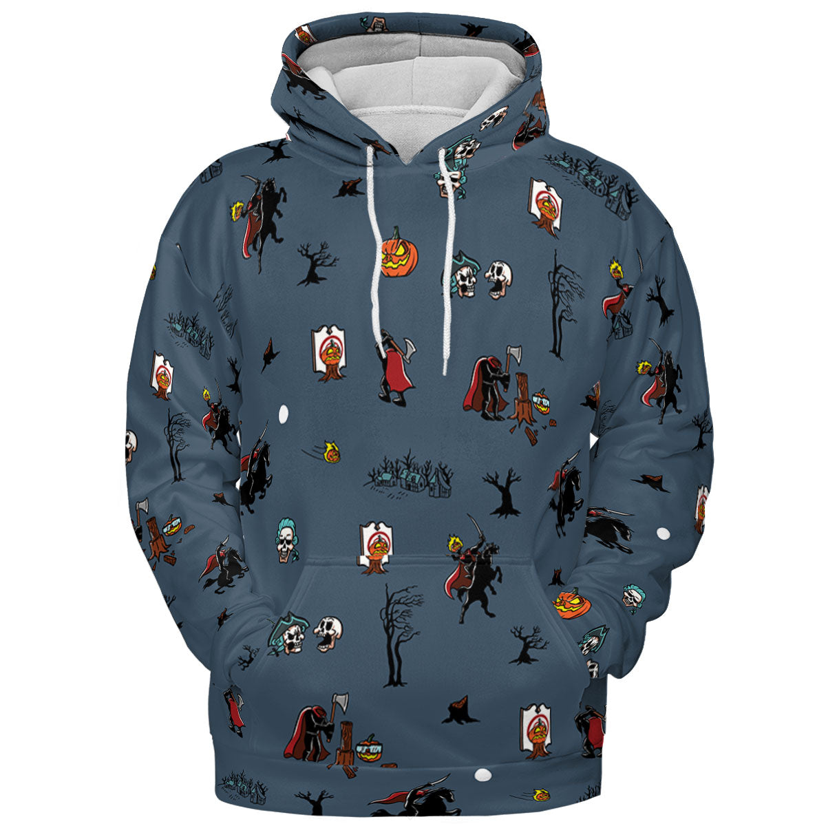 Headless Horseman Ichabod and Mr. Toad All-over Print Hoodie