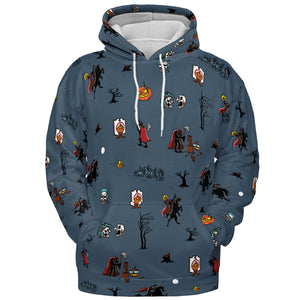 Headless Horseman Ichabod and Mr. Toad All-over Print Hoodie
