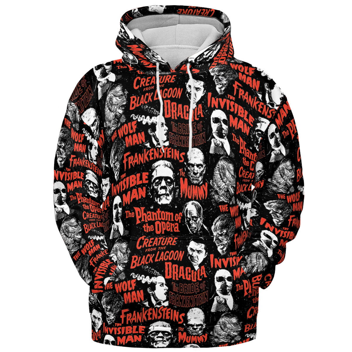 Monster Tiles All-over Print Hoodie