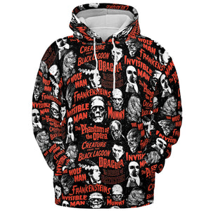 Monster Tiles All-over Print Hoodie