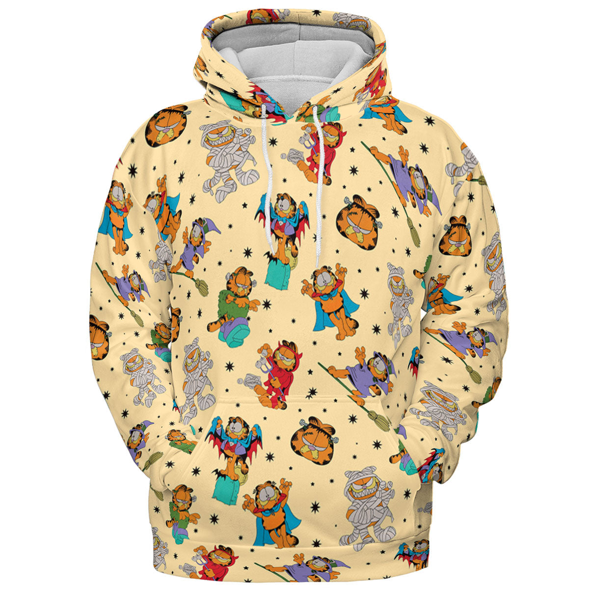 Nostalgic Cat Garfield's Halloween Adventure All-over Print Hoodie