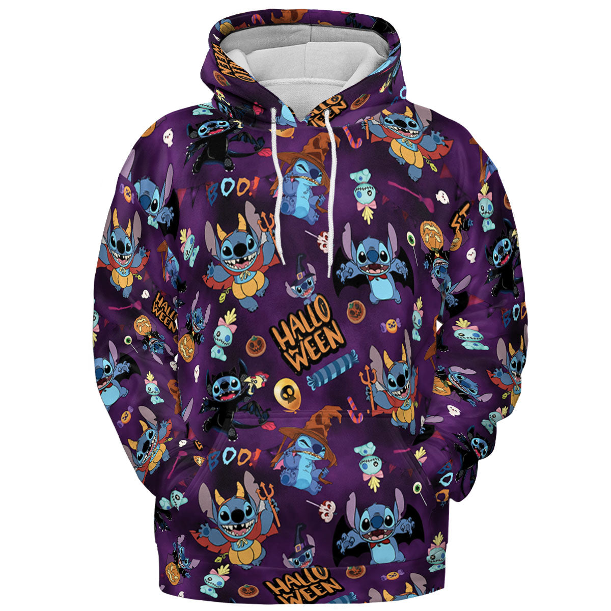Spooky Stitch All-over Print Hoodie
