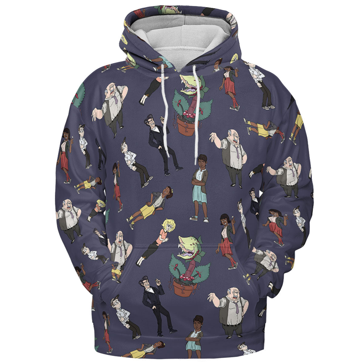 Little Shop Of Horror Characters All-over Print Hoodie