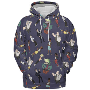 Little Shop Of Horror Characters All-over Print Hoodie