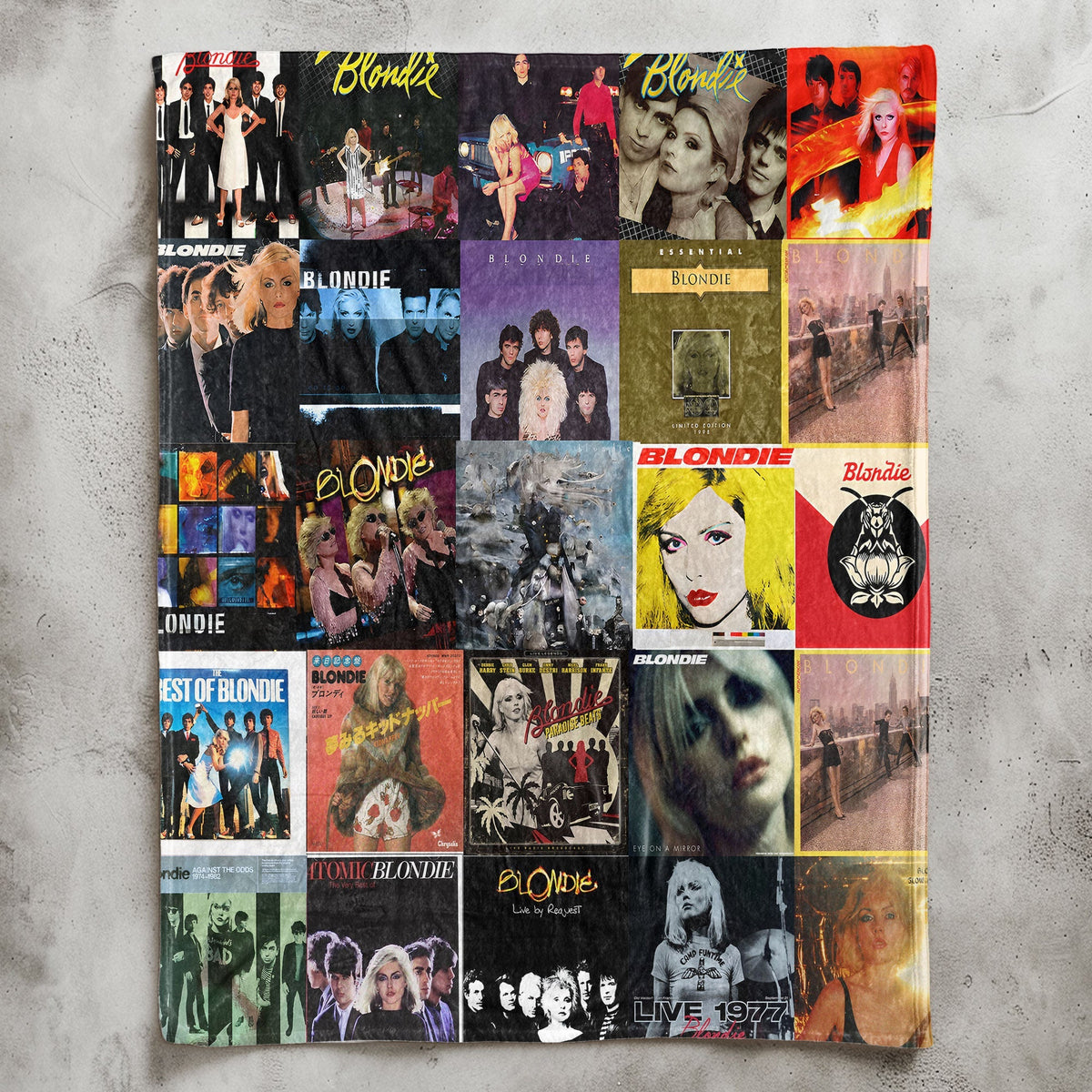 Blondie Sherpa Blanket New Wave Warmth Wrapped in Iconic Album Art