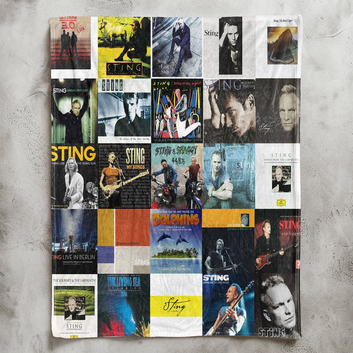 Sting Sherpa Blanket Timeless Elegance Wrapped in Iconic Album Art