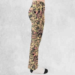 Goofy Movie Collage Flare Leggings