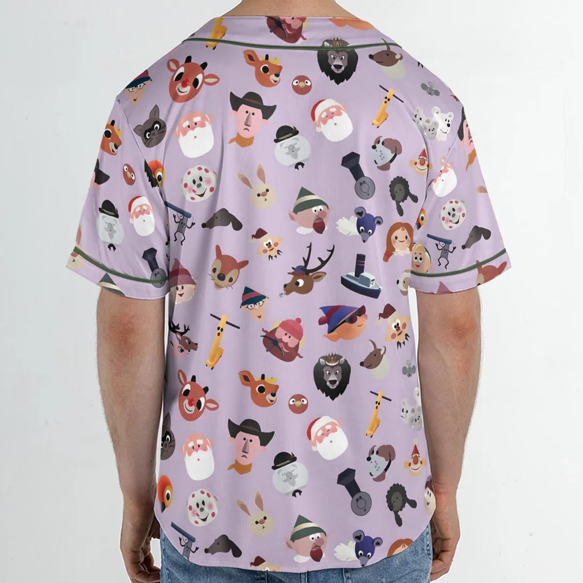 Iconography Rudolph the Red-Nosed Reindeer Unisex Baseball Jersey