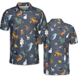 HB Scooby Clones AOP Men/Women Polo Shirt