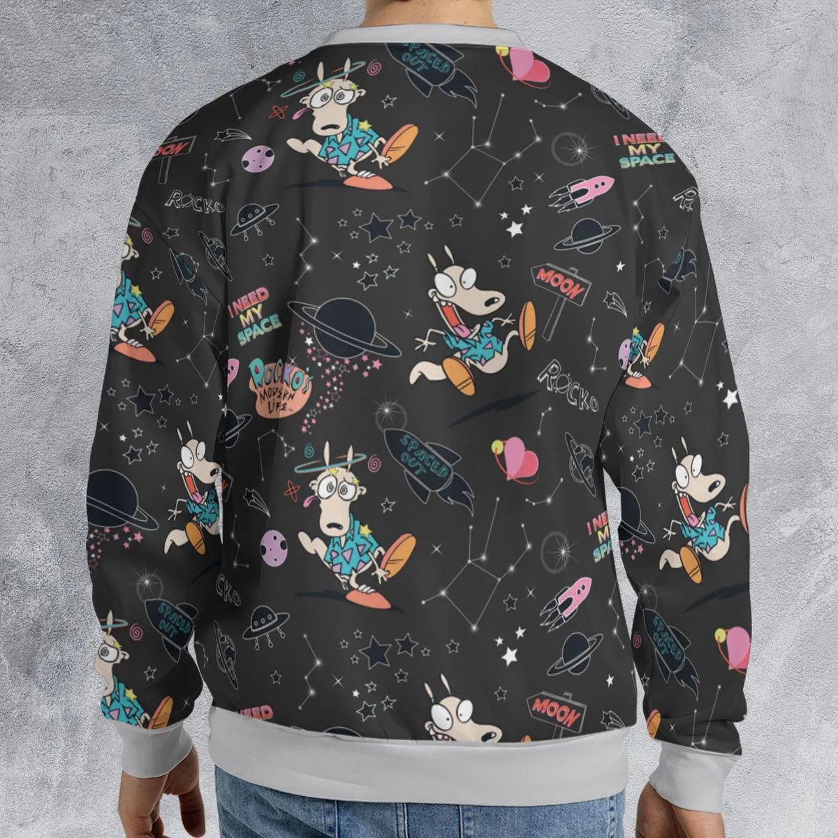 Rocko Space Out Rocko's Modern Life All-over Print Sweatshirt