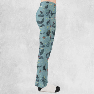 Paranormal Creatures Flare Leggings
