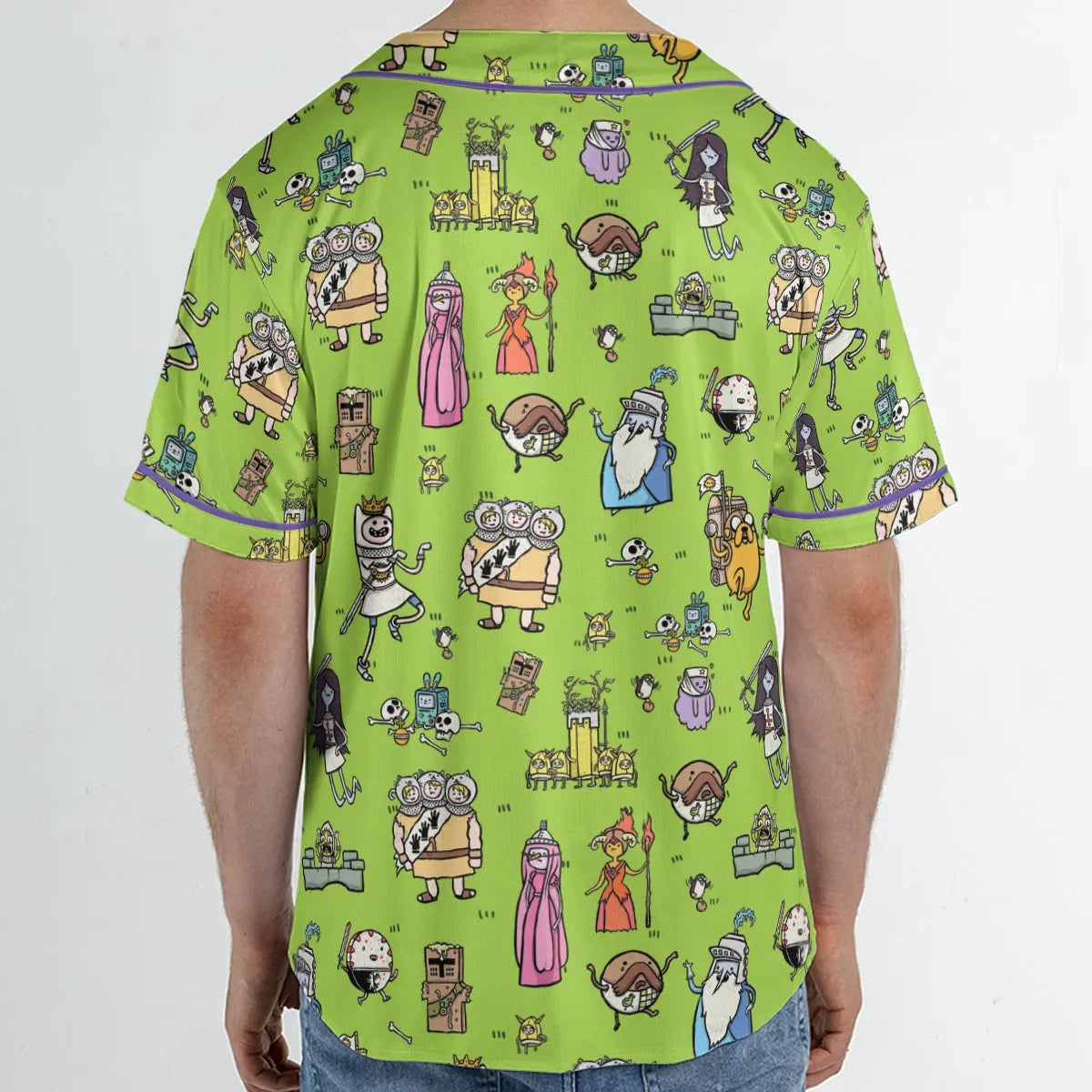 Finn Holy Adventure Adventure Time and Monty Python and the Holy Grail Unisex Baseball Jersey