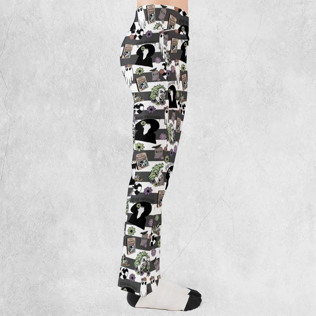 It's Showtime Halloween Beetlejuice Flare Leggings
