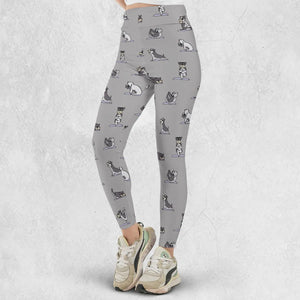 Miniature Schnauzer Yoga Pattern Legging