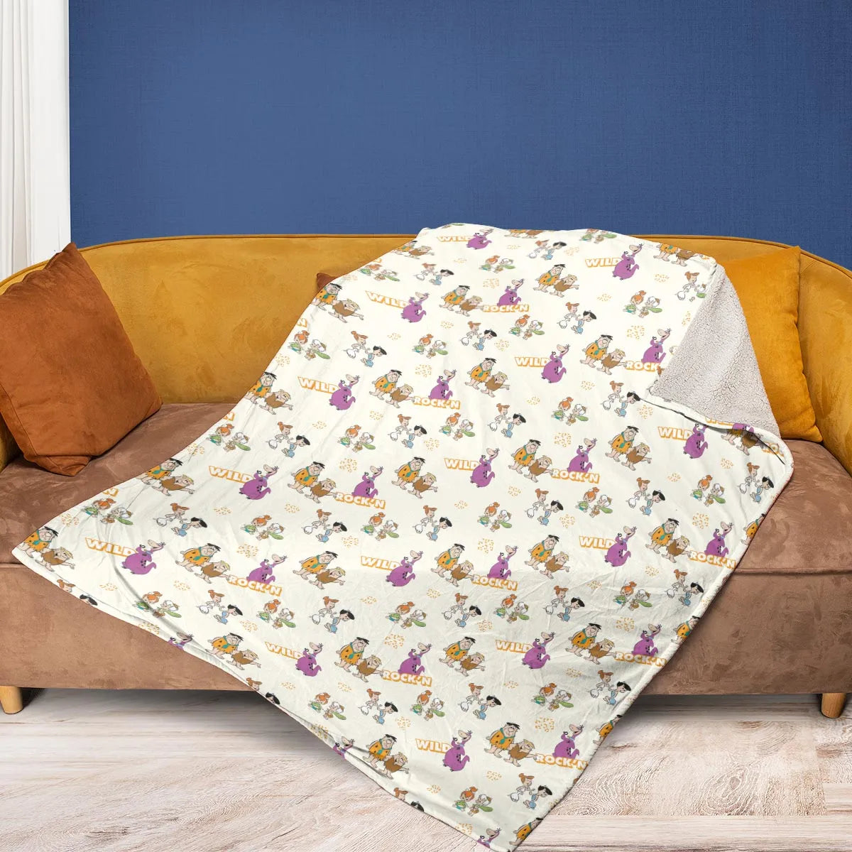 Rock'n The Flintstones Fleece Blanket