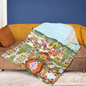 MupSommar Midsommar and The Muppet Show Fleece Blanket