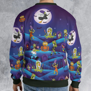Horror Night The Simpsons All-over Print Sweatshirt