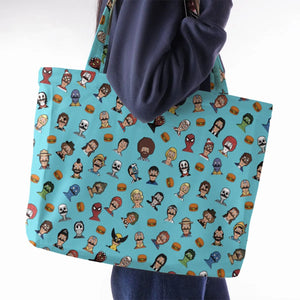 Many Faces of Bob's Burger Large Tote Bag