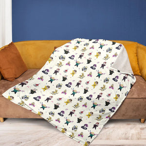 Mst3k Chibi Characters Fleece Blanket