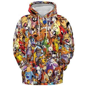 Dogs From Famous Cartoons All-over Print Hoodie