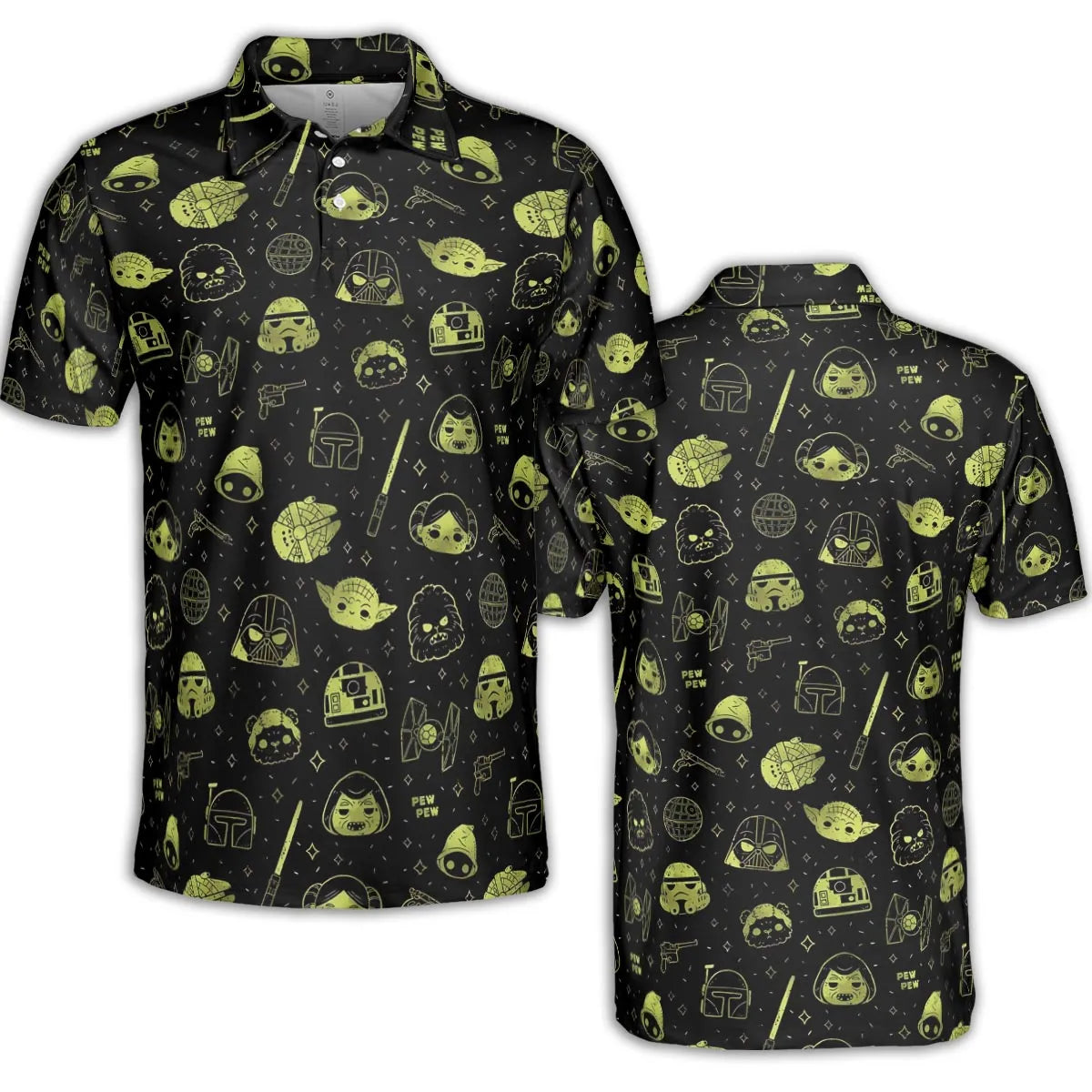 PewPew Star Wars AOP Men/Women Polo Shirt