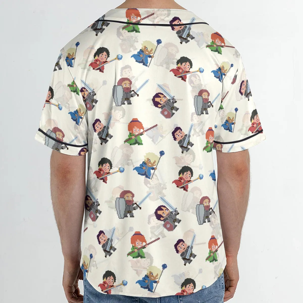 Pixel Fantasy Final Fantasy Unisex Baseball Jersey