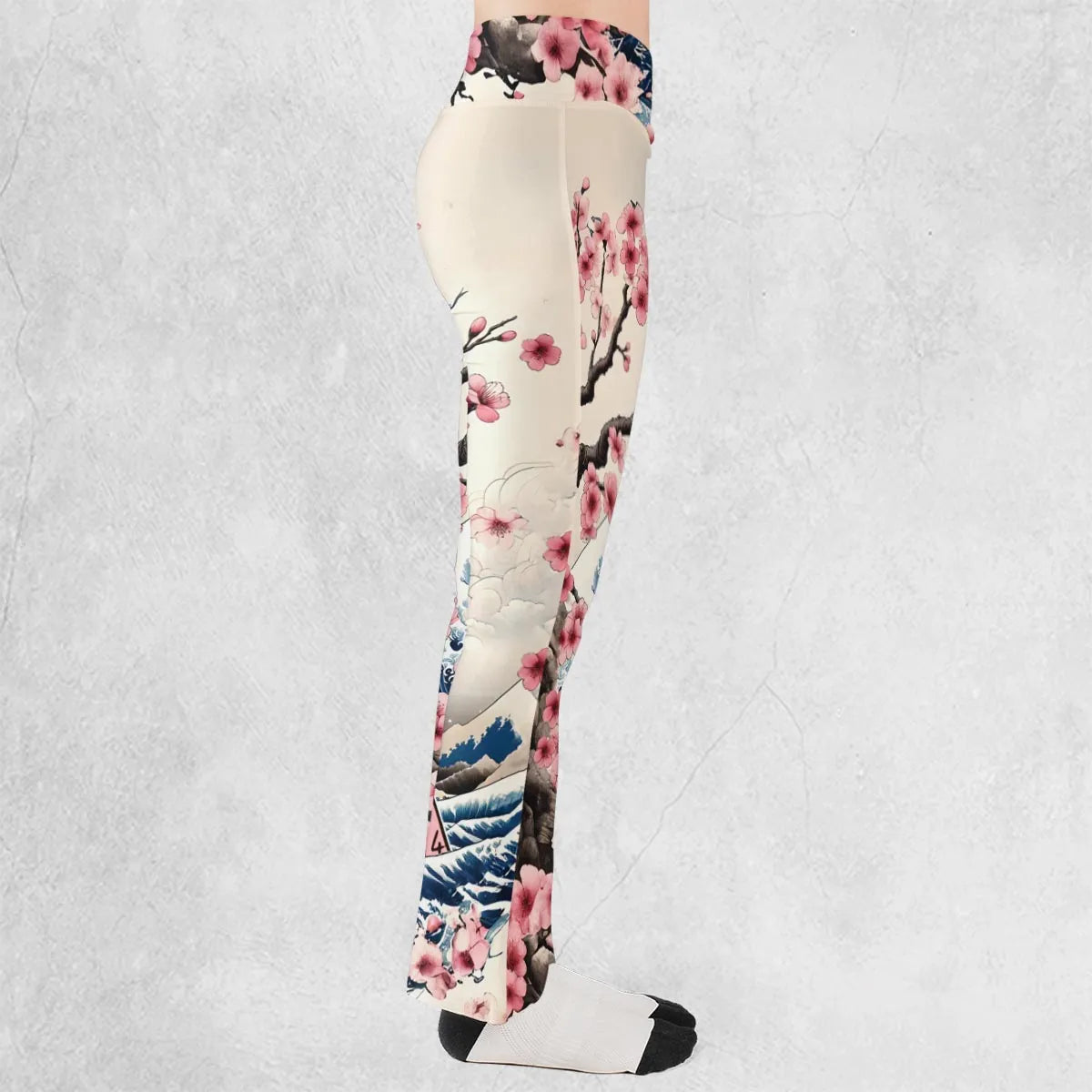 Pink Flower Dice DnD Flare Leggings